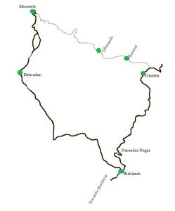 dhanaulti-road-map