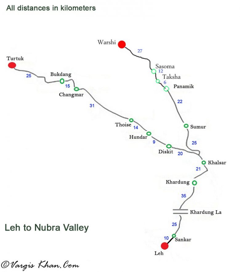 nubra-valley-road-map-1 - Vargis Khan