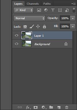 in the Layers panel where is the settings icon
