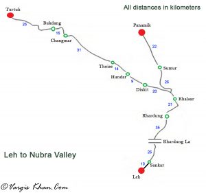 leh-to-nubra-valley-map-with-distances - Vargis Khan