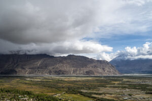view from diskit gompa