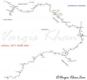 chandratal road map