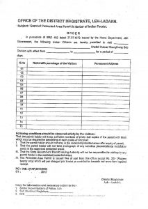 ladakh inner line permit