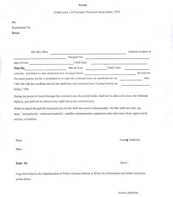 How to get an Inner Line Permit for Spiti Valley in 2024