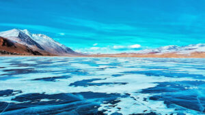 pangong lake in january