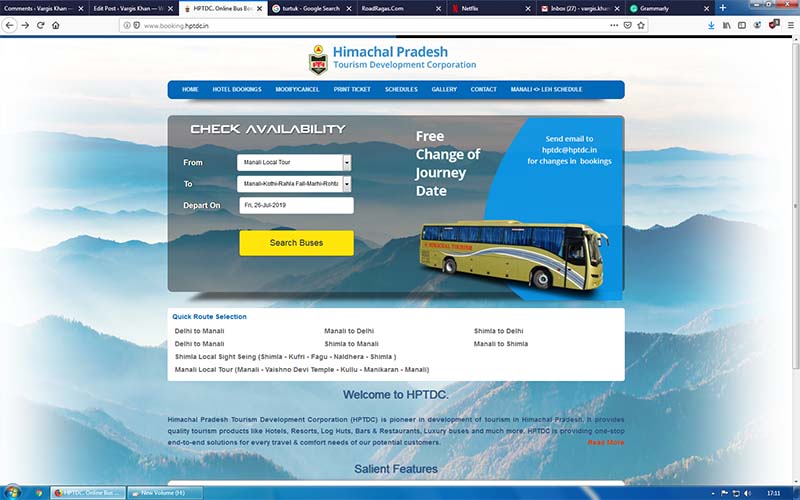 rohtang pass electric bus