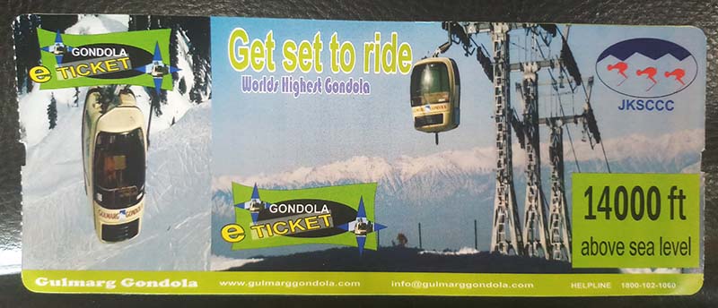 gondola ride in gulmarg