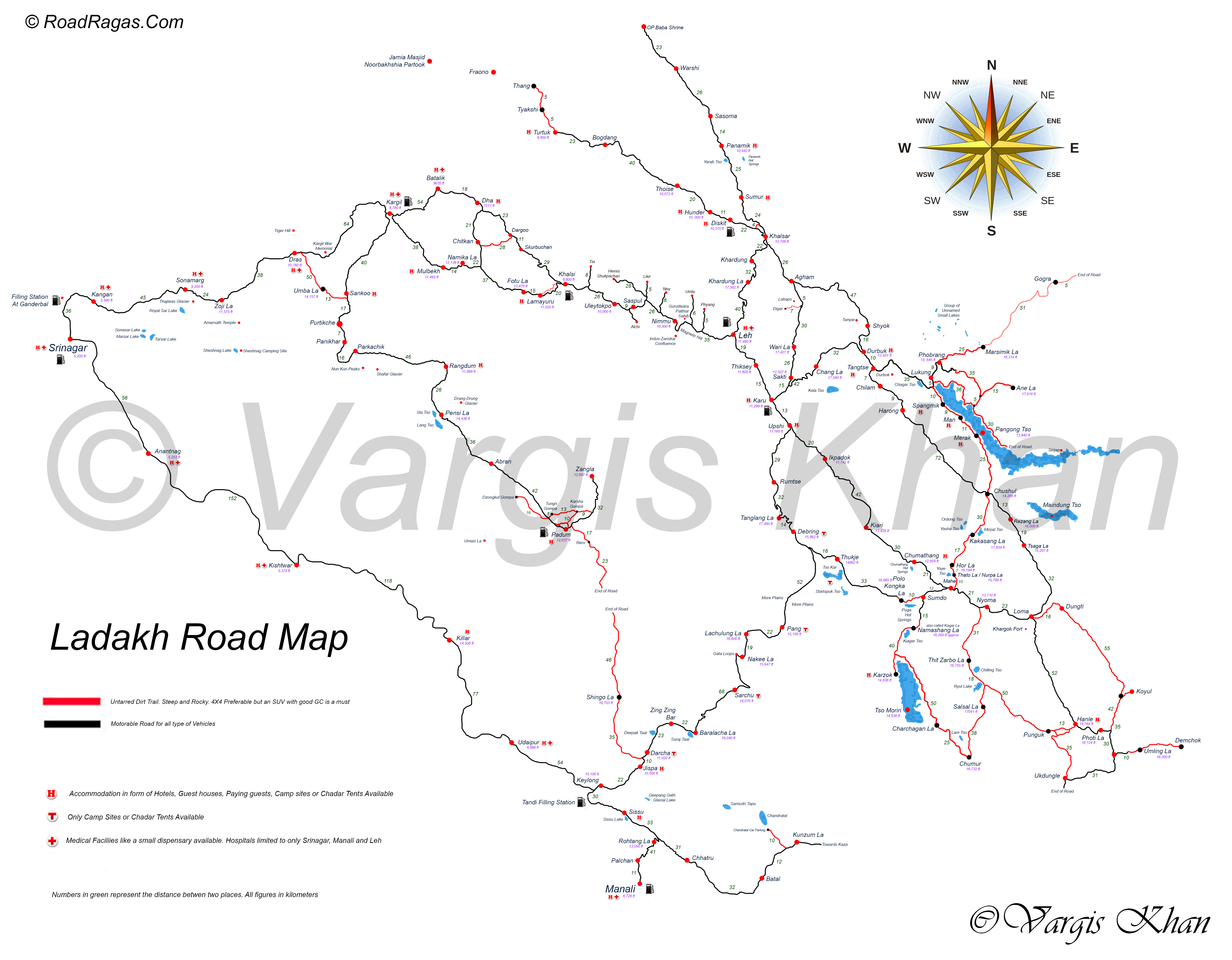 ladakh road map