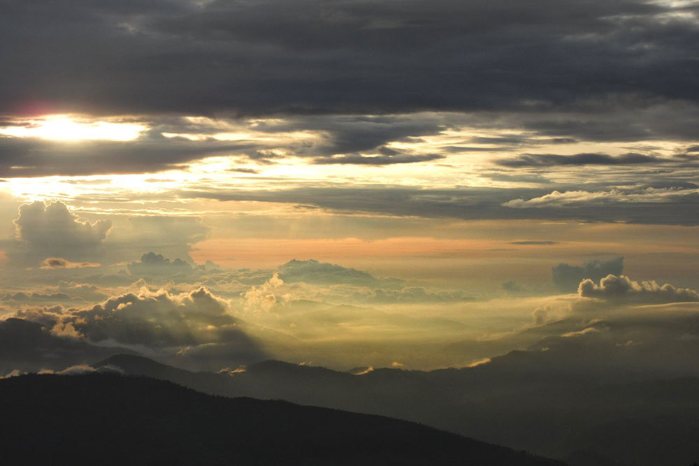 sunset from naina peak