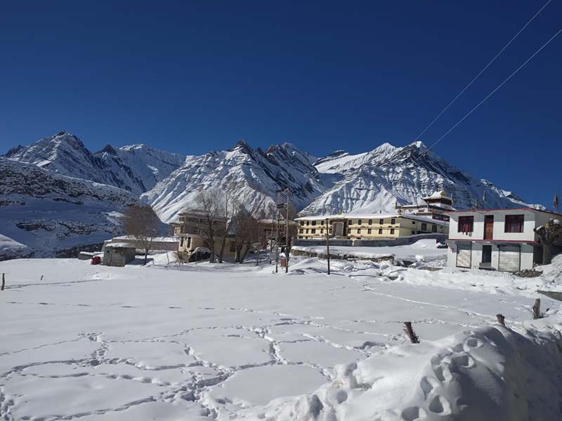 pin valley in winter