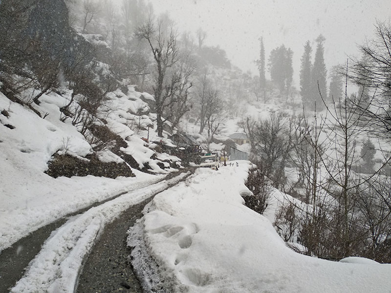 malana village in winter