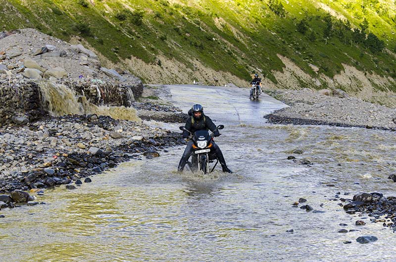 Motorcycle Water Crossing 