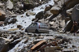 water crossing on batal gramphoo road