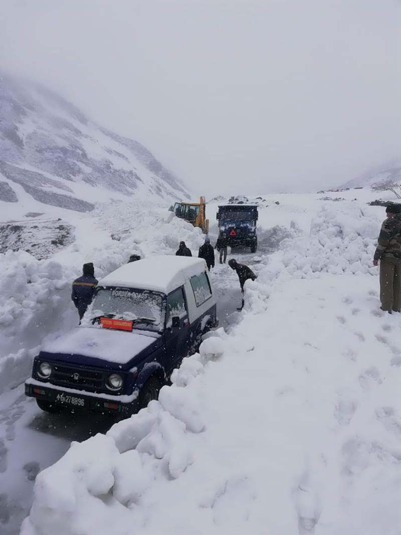 snowfall in manali