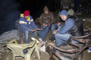 bonfire in chopta