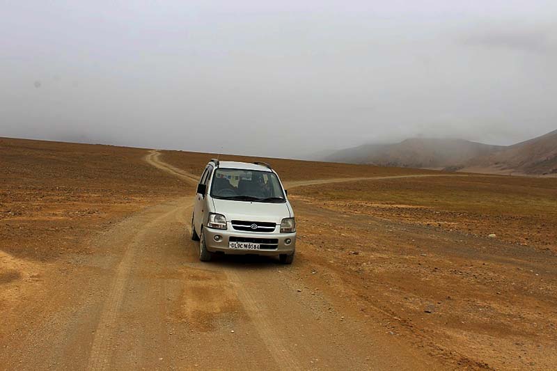 the road from Chushul to Hanle