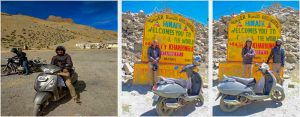 leh ladakh on scooter