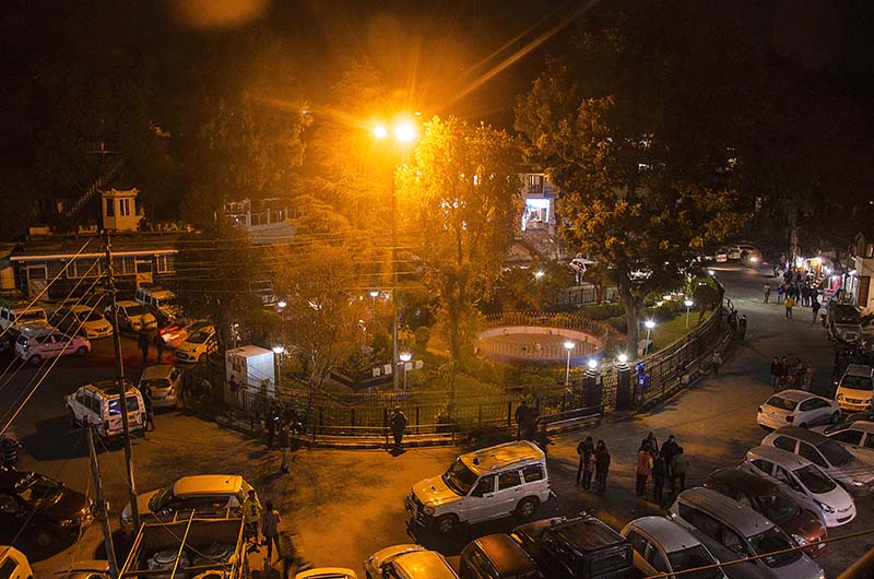 night view of lansdowne