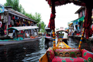 floating market on the Dal lake​