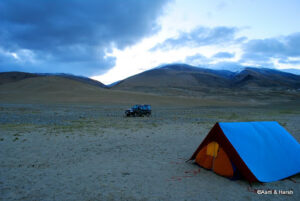 camping at tso moriri