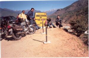 Bird's eye view of Paro Airport