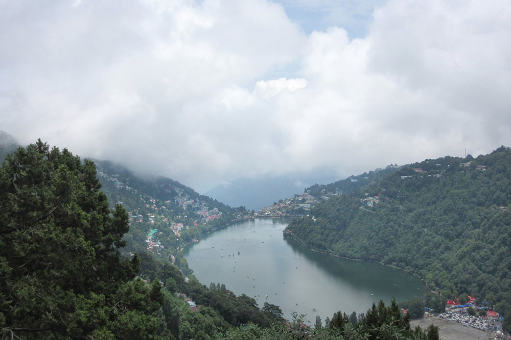 Nainital lake from Naina peak