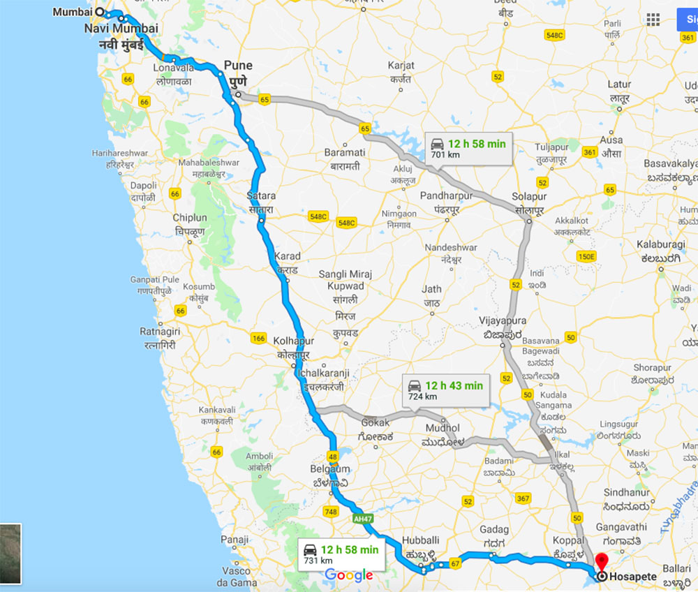 hampi trip cost from mumbai