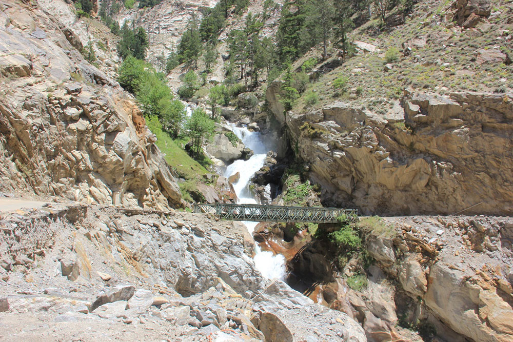 waterfall in kinnaur valley
