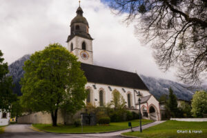 A clocktower at Stams