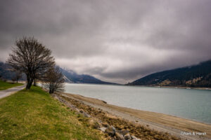 The lake at Reschen Pass