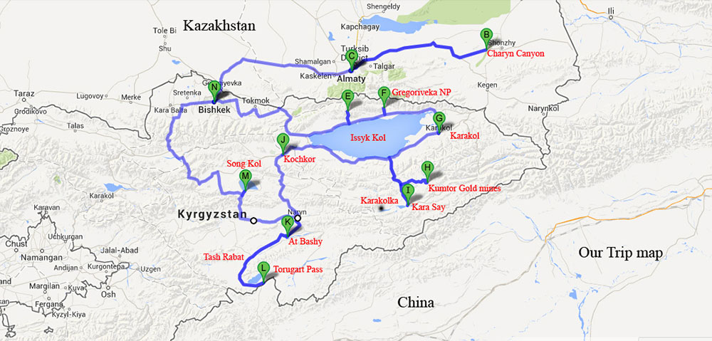 Kyrgyzstan Trip from India