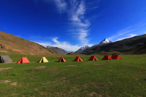 camping at chandratal lake